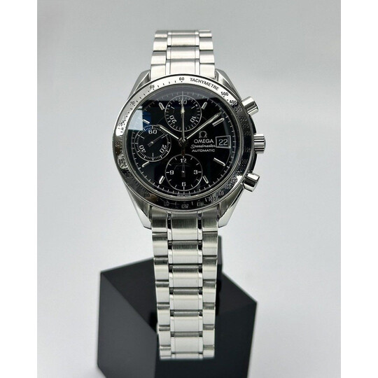 (SOLD!!) 39mm • 1998 Omega Speedmaster Date Black Dial ref.3513.50 Automatic